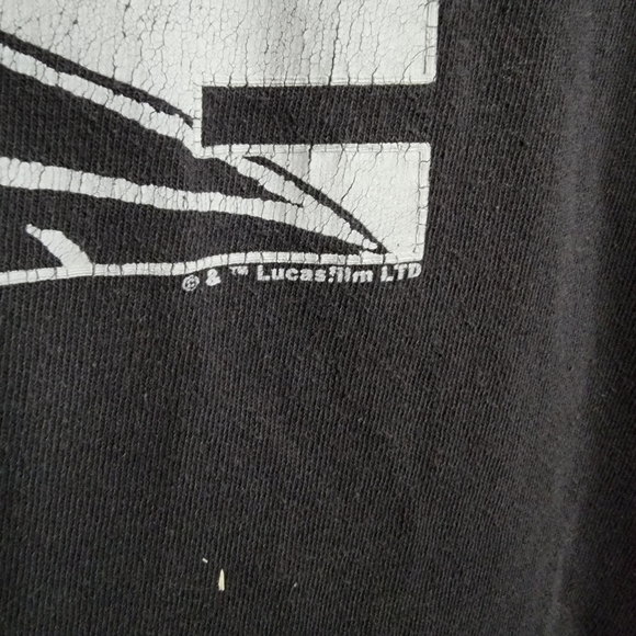 Vntg JOIN THE DARK SIDE STAR WARS TEE SZ XL - Picture 2 of 3